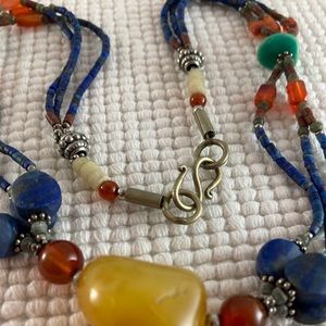 Vintage Artisan Made Composed Hippie Necklace